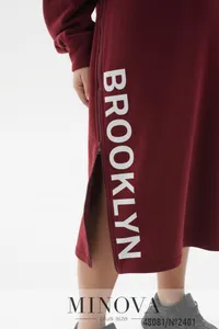 Платье 2401-бордо Minova