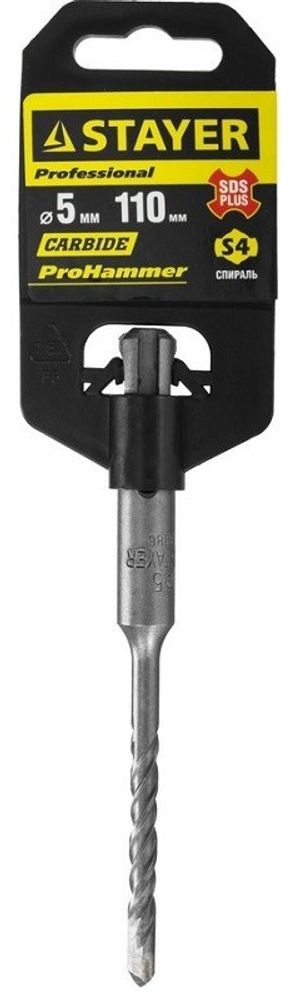 Бур STAYER по бетону, 5*110мм 2930-110-05