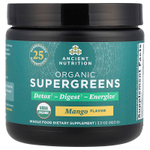 Ancient Nutrition, Organic SuperGreens, манго, 92,5 г (3,3 унции)