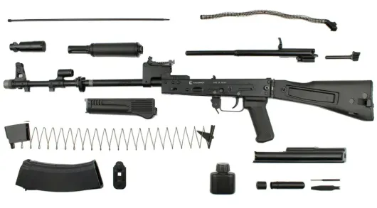 Учебный автомат ММГ АК-74М калибра 5,45 мм (складной приклад) с полной разборкой, макет массо-габаритный.