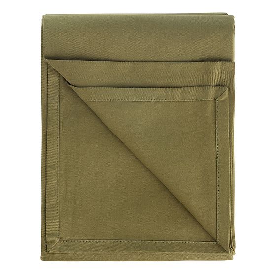 Скатерть из хлопка оливкового цвета из коллекции essential, 170х170 см