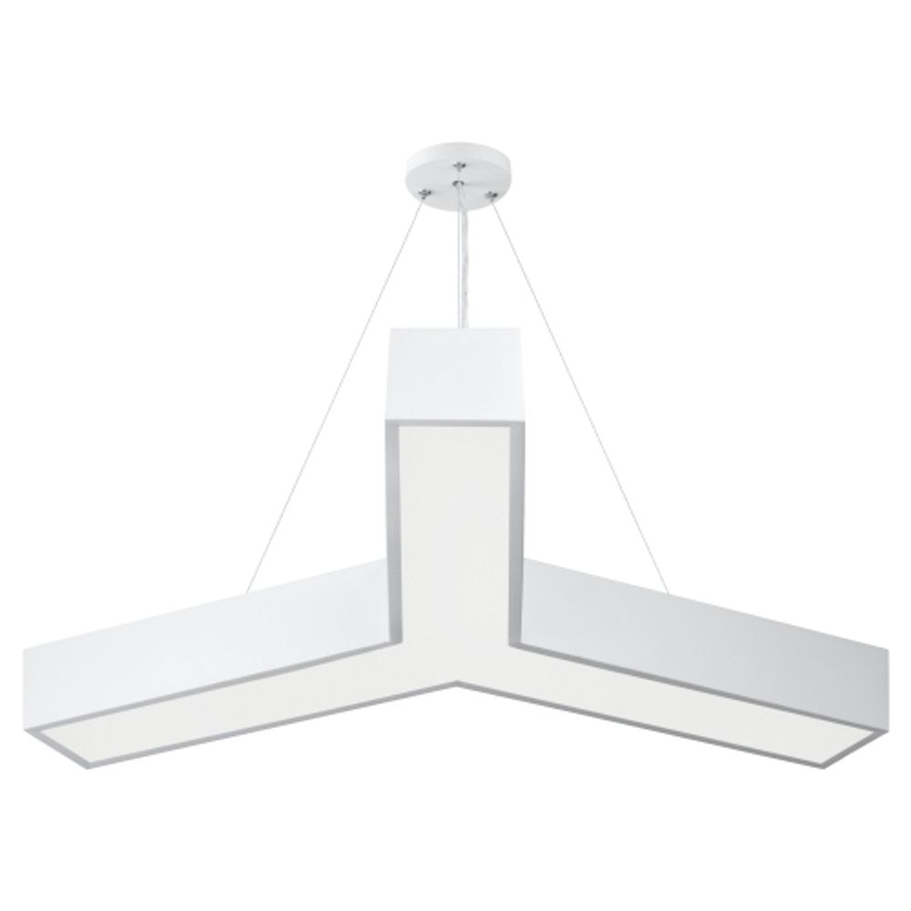 Светильник LED ЭРА Geometria SPO-142-W-40K-044 Igrek 44Вт 4000K 3500Лм IP40 800*80 белый подвесной драйвер внутри