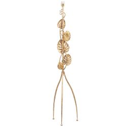 Светильник напольный торшер Monstera Deliciosa (Монстера) с абажуром Винтаж-2 Айвори