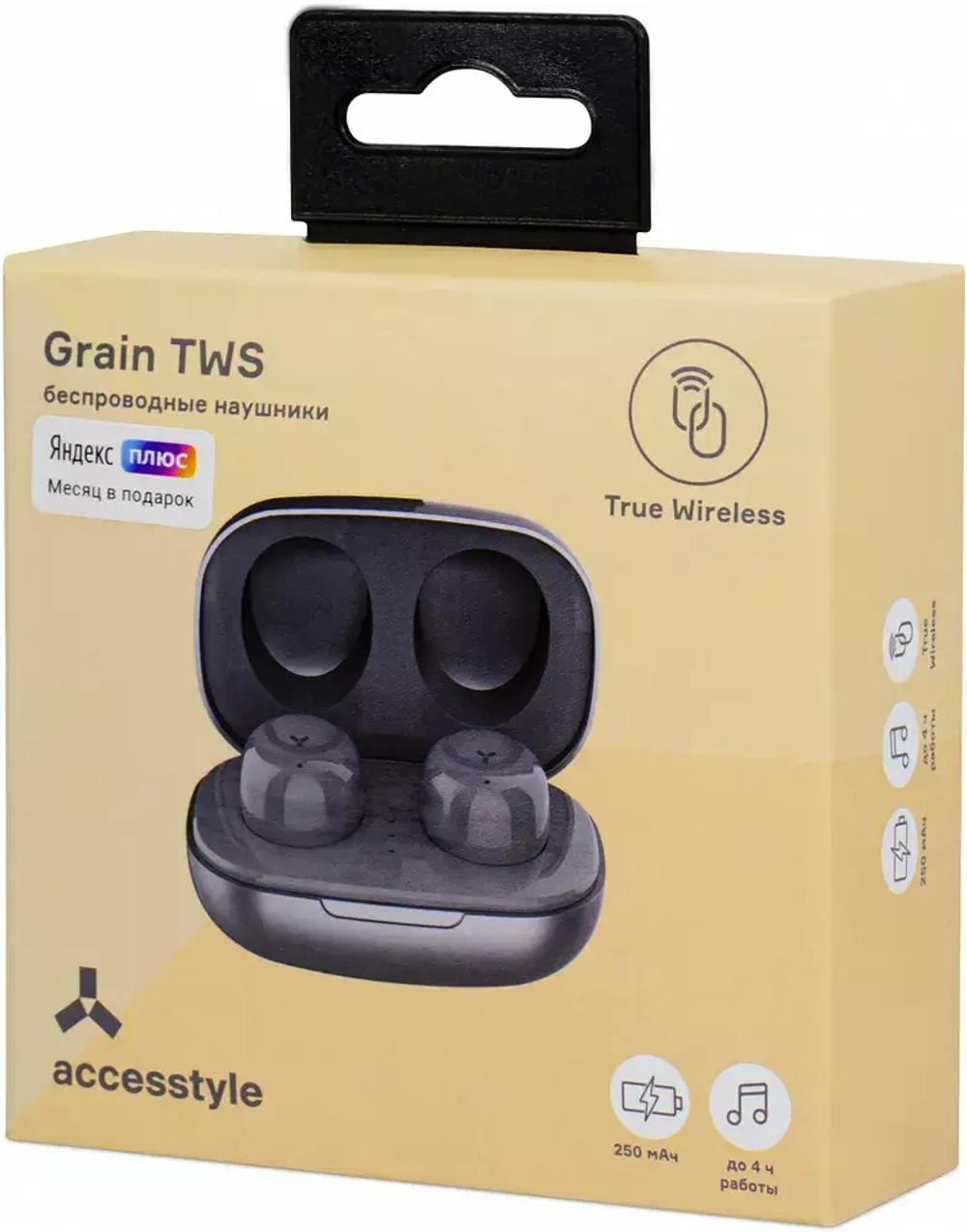Наушники беспроводные Accesstyle Grain TWS Dark Grey