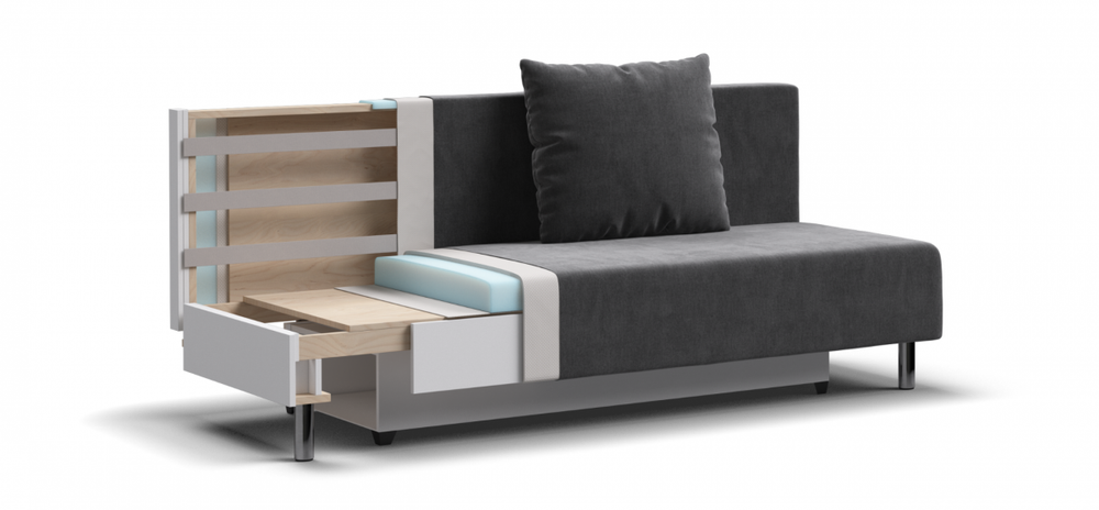 Диван МАДРИД ЛАЙТ Монолит Серый (снят с производства)