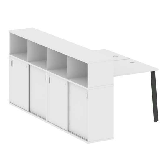 Метал Систем Рабочая станция с шкафом-купе на А-образном м/к БА.РС-СШК-4.1 Т