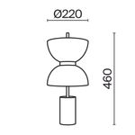 Настольный светильник Maytoni MOD178TL-L11GR3K