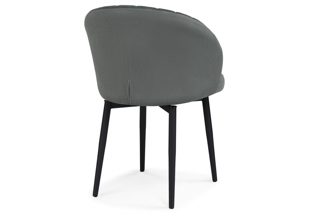 Стул на металлокаркасе Woodville Бэнбу крутящийся MR-11, черный, ножки черные