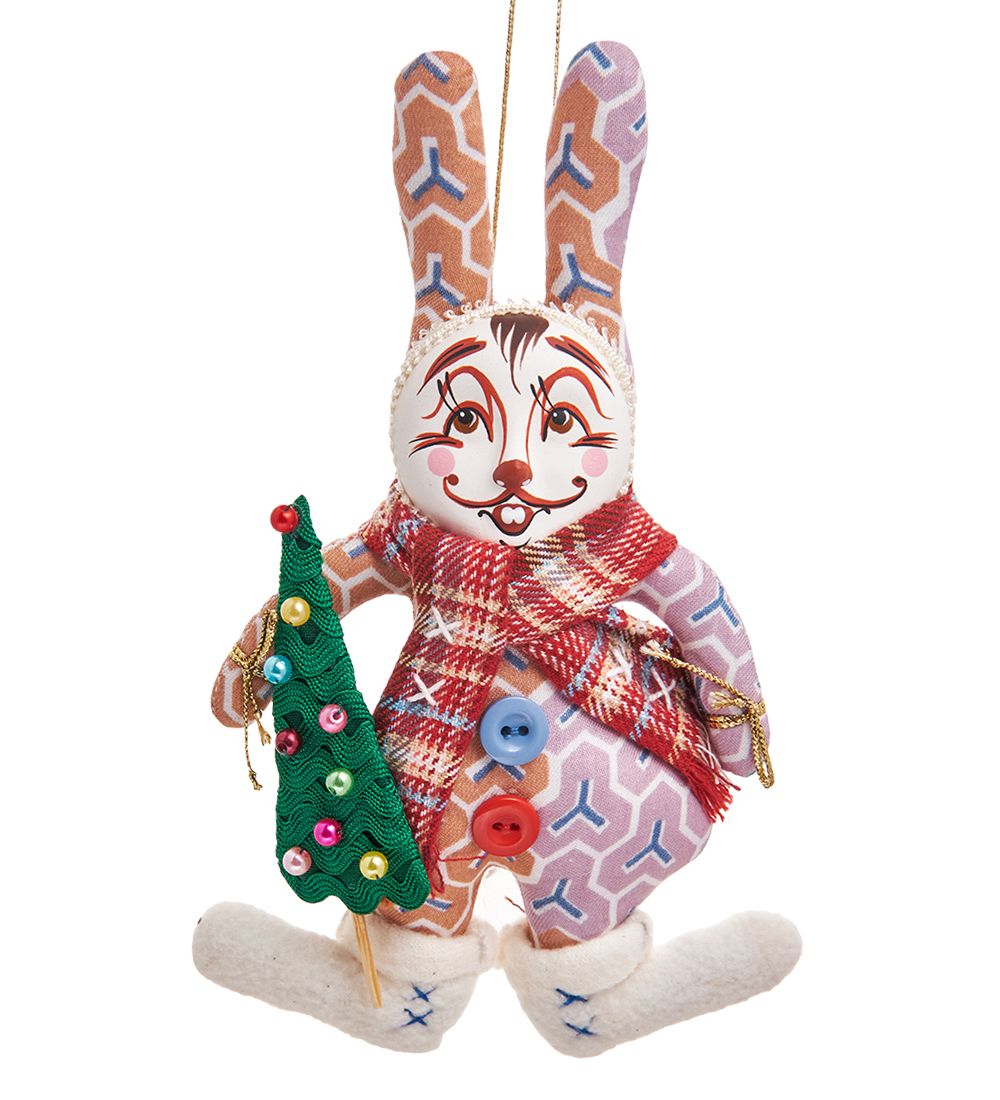 РусКукла RK-458/1 Кукла подвесная «Кролик в валенках»