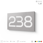 Номер на дверь 238, табличка на дверь для офиса, квартиры, кабинета, аудитории, склада, голубой 120х70 мм, Айдентика Технолоджи