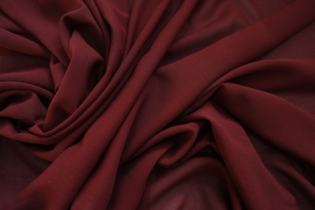 Креп плательный "Кубик" бордовый