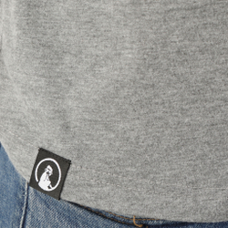 Мужское теннисное поло Quiet Please Baseline Logo T-Shirt Men - Grey, White