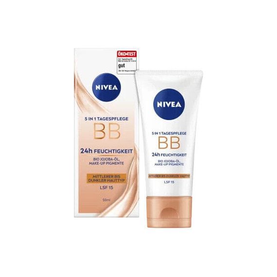 BB Creme Essentials 5in1 mittlerer bis dunkler Hauttyp, LSF 15, 50 ml