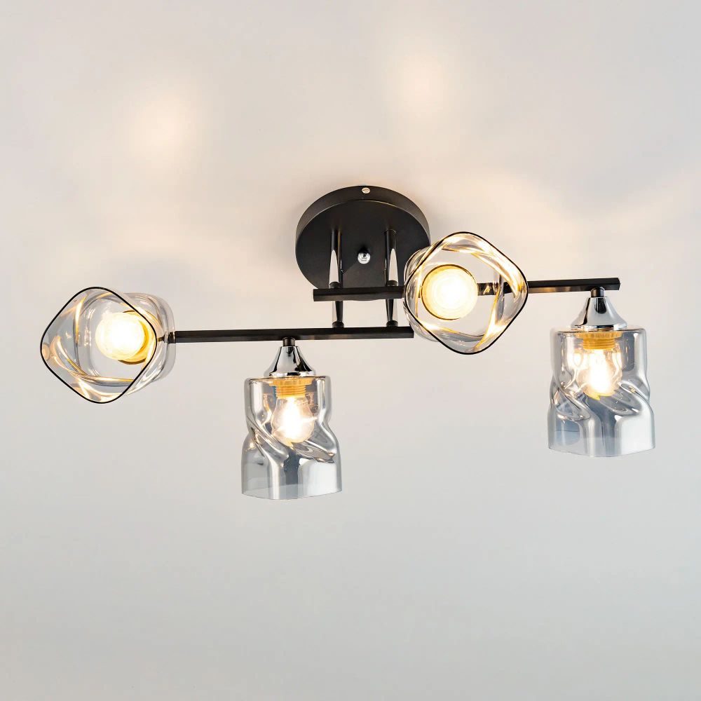 Citilux Клаус CL134145 Люстра потолочная Чёрная