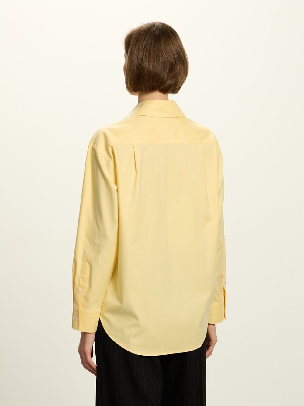 Рубашка Хельсинки желтая хлопок-вискоза