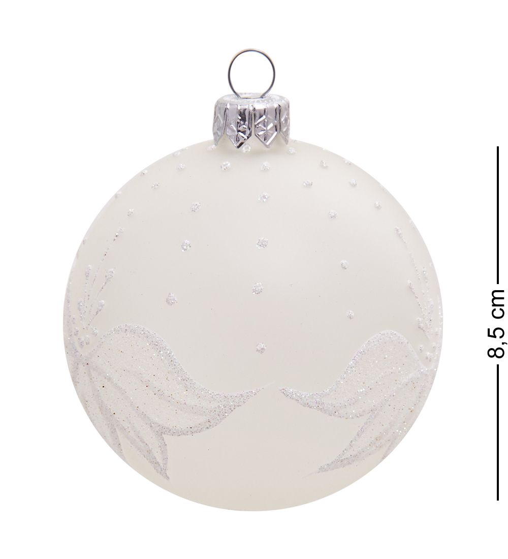 Элита НФШ-1357 Набор ел.украшений Шар 2шт «Снежная фантазия» 80 мм