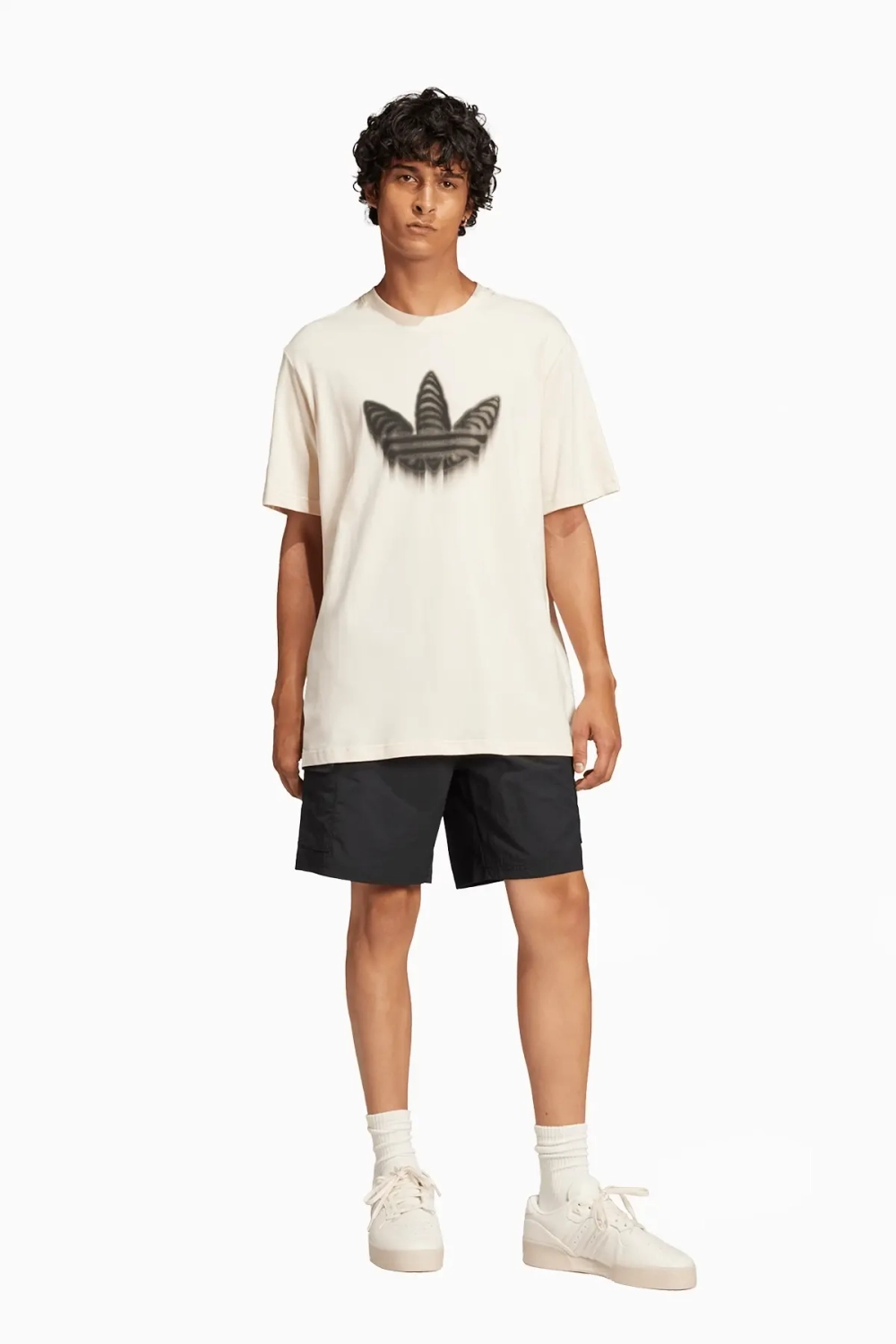 Футболка adidas Skeleton Trefoil Tee - бежевый