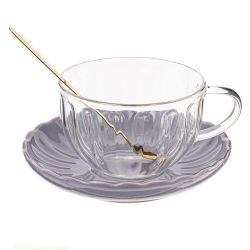 GAEM Кружка с блюдцем и ложкой 300 мл, L15 W15 H6,5 см, 3в.