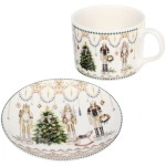 Чайный набор 4предмета «Щелкунчик» (2кружки 160мл+2блюдца) в подарочной коробке