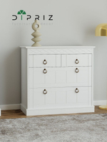 Комод Индра белый с ящиками, МДФ