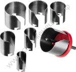 ЗУБР 7шт(26-63/42мм), кольцевая пила по дереву, сегментная, наборная, 7 полотен: 26-32-38-45-50-56-63х42 мм