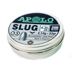Пули APOLO Slug 6,35 мм 2.14 г (200 шт)