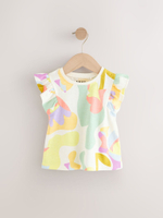 Футболка для девочки Next E65-364, 3 шт., Белый, Персиковый