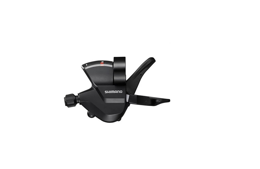 Шифтер Shimano Altus, M315, левый, 2 скорости, индикатор, трос 1800мм, черный, без упаковки