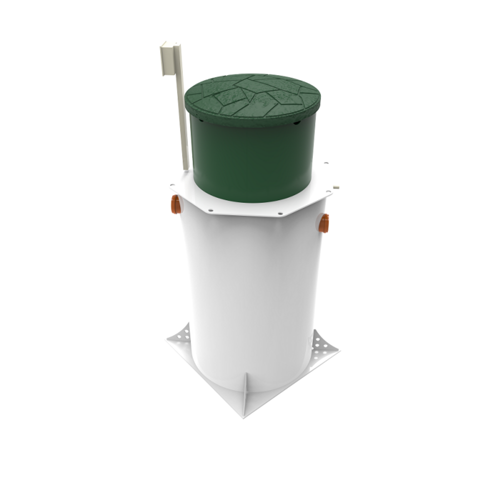 Станция биологической очистки Коло Веси Kolo Vesi 3 прин/ 600 л. в сутки / до 3 чел. / принудительный сброс (1000x1000x2081см;137кг;) - арт.560155