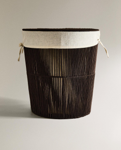 Zara Home Корзина из нержавеющей стали, цвет коричневый, 47 см