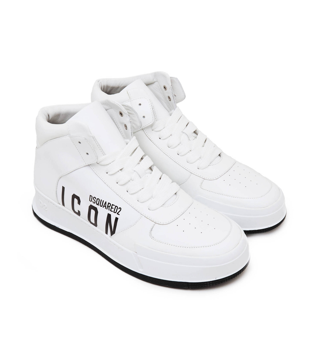 Кожаные кроссовки Dsquared2 - белый(SNM0319 01502228)