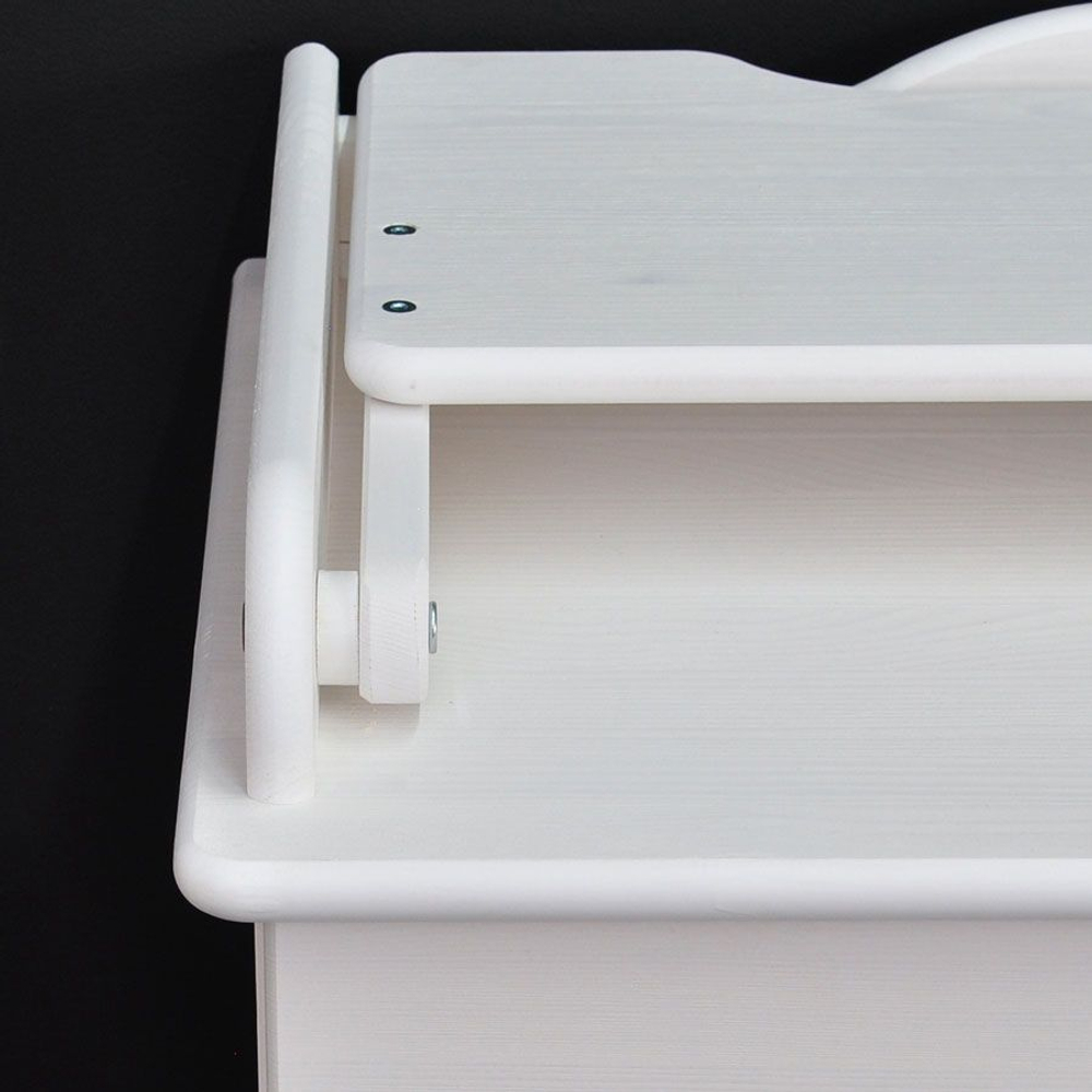 Комод, 60х44х88, Алиса, пеленальный, с ящиками, для одежды и игрушек, деревянный, белый, Dipriz