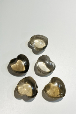 Сердечко из дымчатого кварца