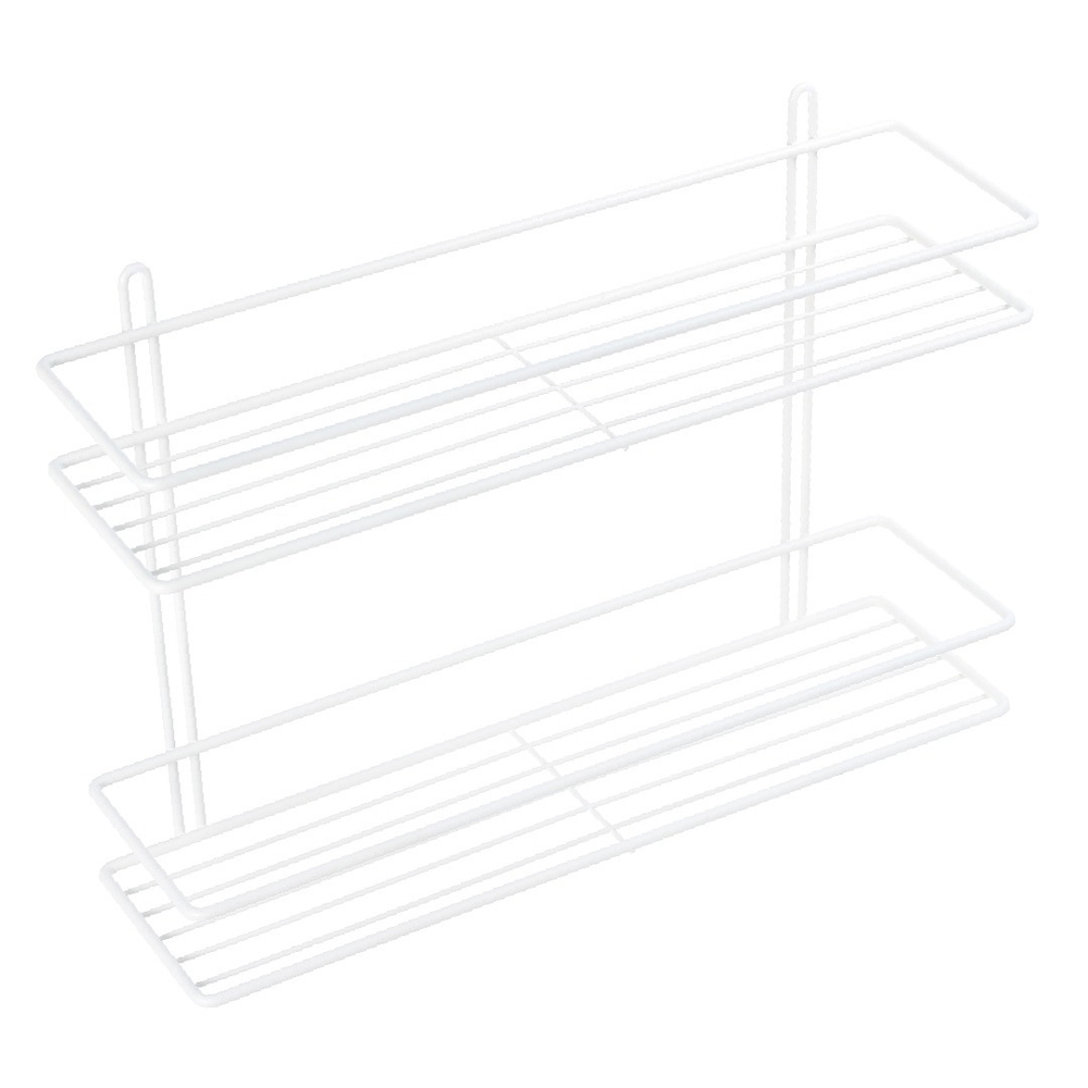 Полка прямая двухэтажная белая FX-730W-2