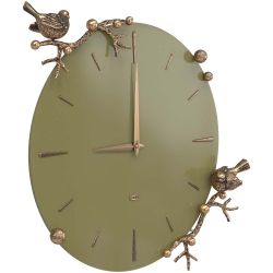 Часы настенные Терра Колор Зеленая олива Амбер