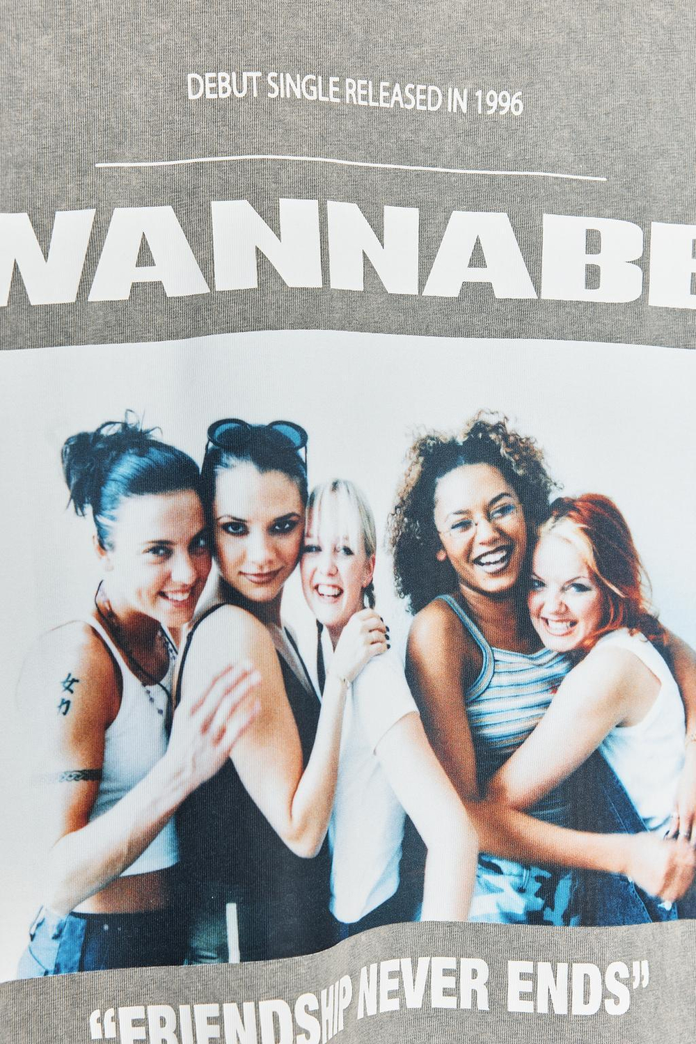Футболка из ткани с эффектом потертости с принтом ©spice girls