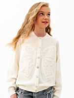 Кардиган для девочки AT1118 молочный