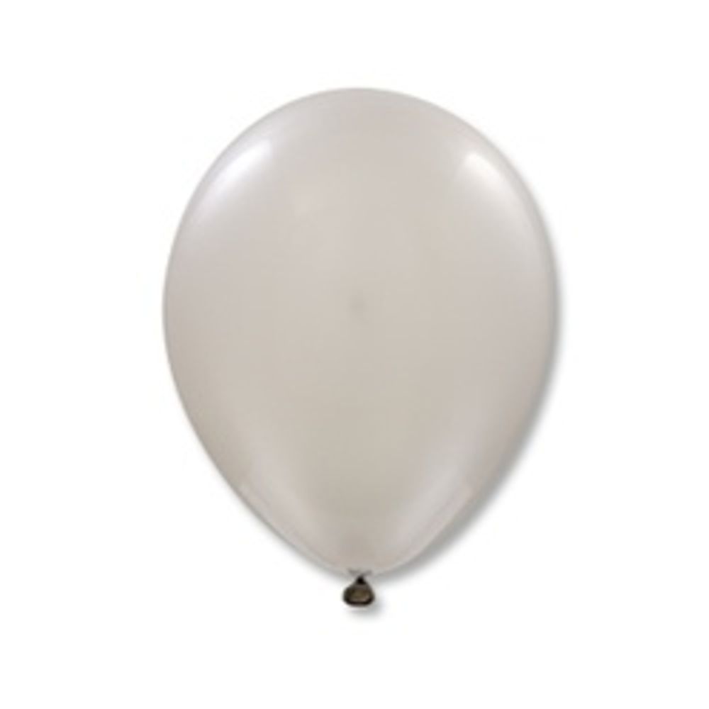 Шар (12"/30 см) Металлик Silver 25 шт.