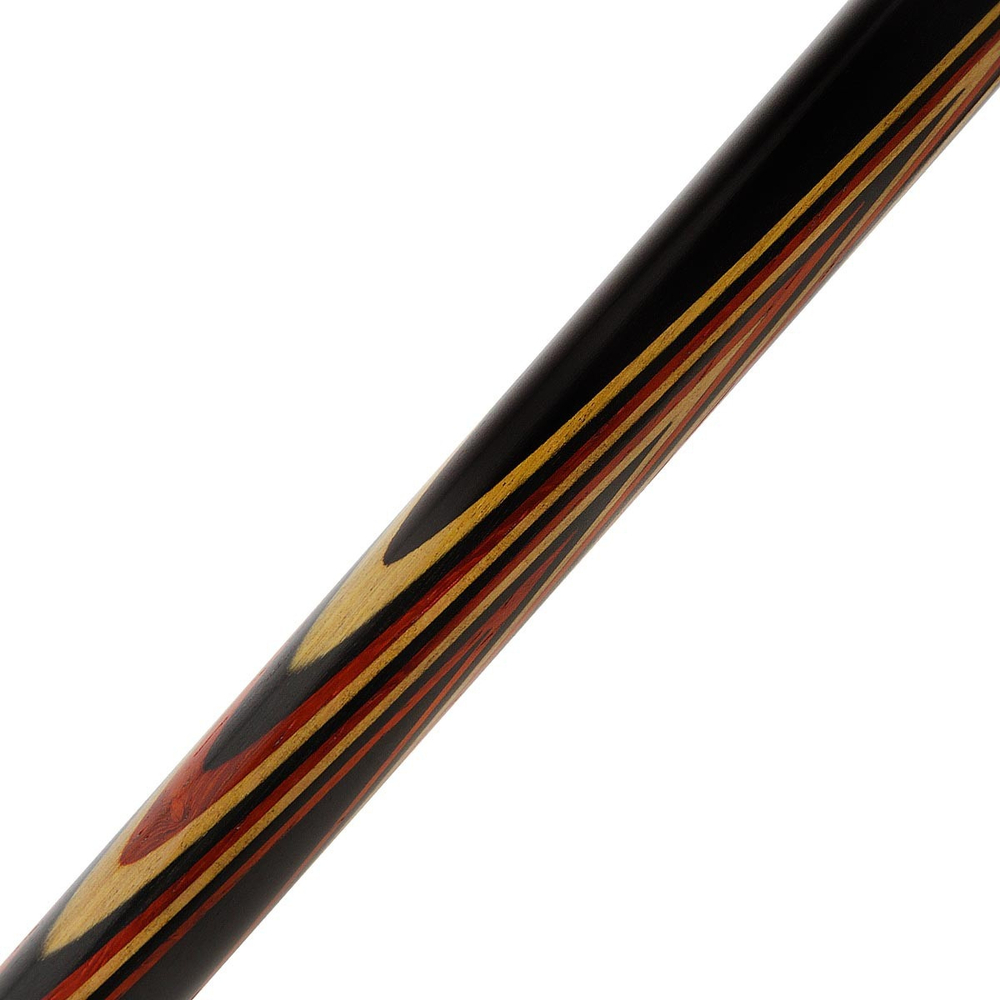 Бильярдный Кий для русского бильярда Луч двухсоставной (черный граб, лимонник, падук) 13 запилов