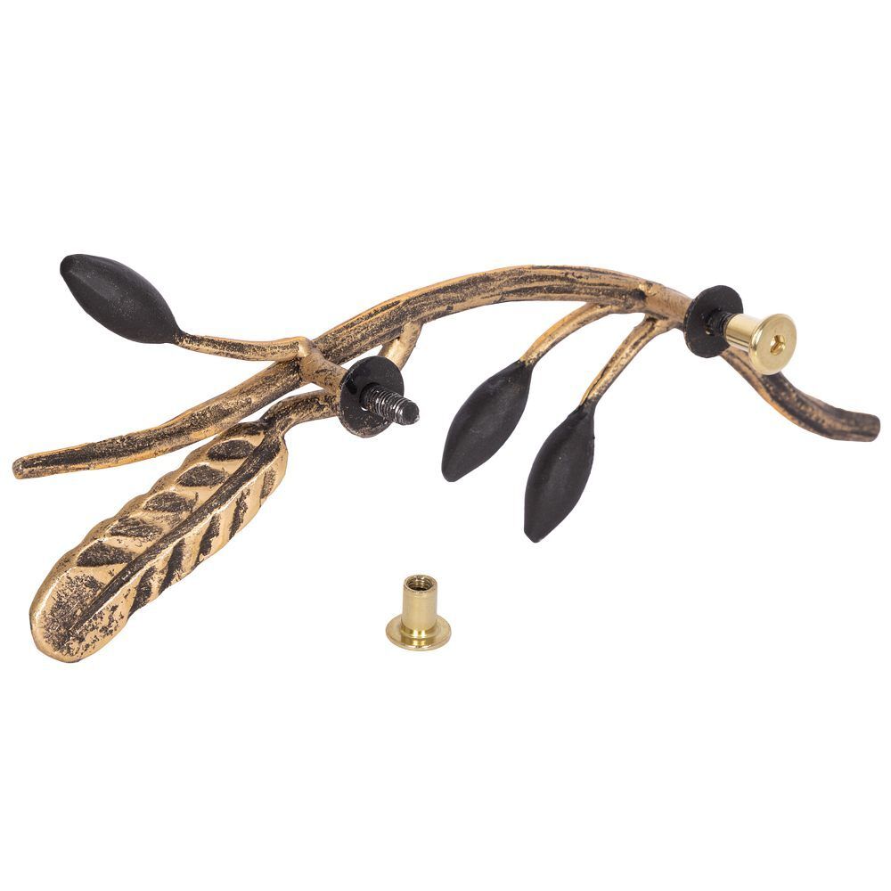 Ручка мебельная скоба Oliva Branch (Олива Бранч) правая Амбер