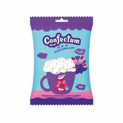 Маршмеллоу "Confectum Mini" с ароматом пломбира, 70гр х 32шт