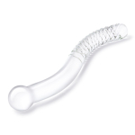 Стеклянный фаллоимитатор Glas Pelvic Wand, двусторонний, 28 см
