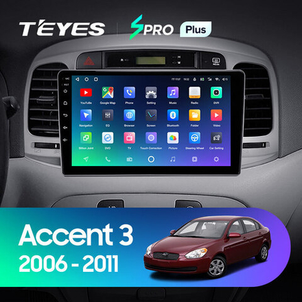 Teyes SPRO Plus 9" для Hyundai Accent 2006-2011
