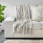 Плед IKEA AKERNEJLIKA (ОКЕРНЕЙЛИКА), Бежевый с рисунком, 110х170 см