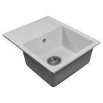 Мойка ML-GMS103 СТАНДАРТ с крылом, белый (331), 570*460*190мм