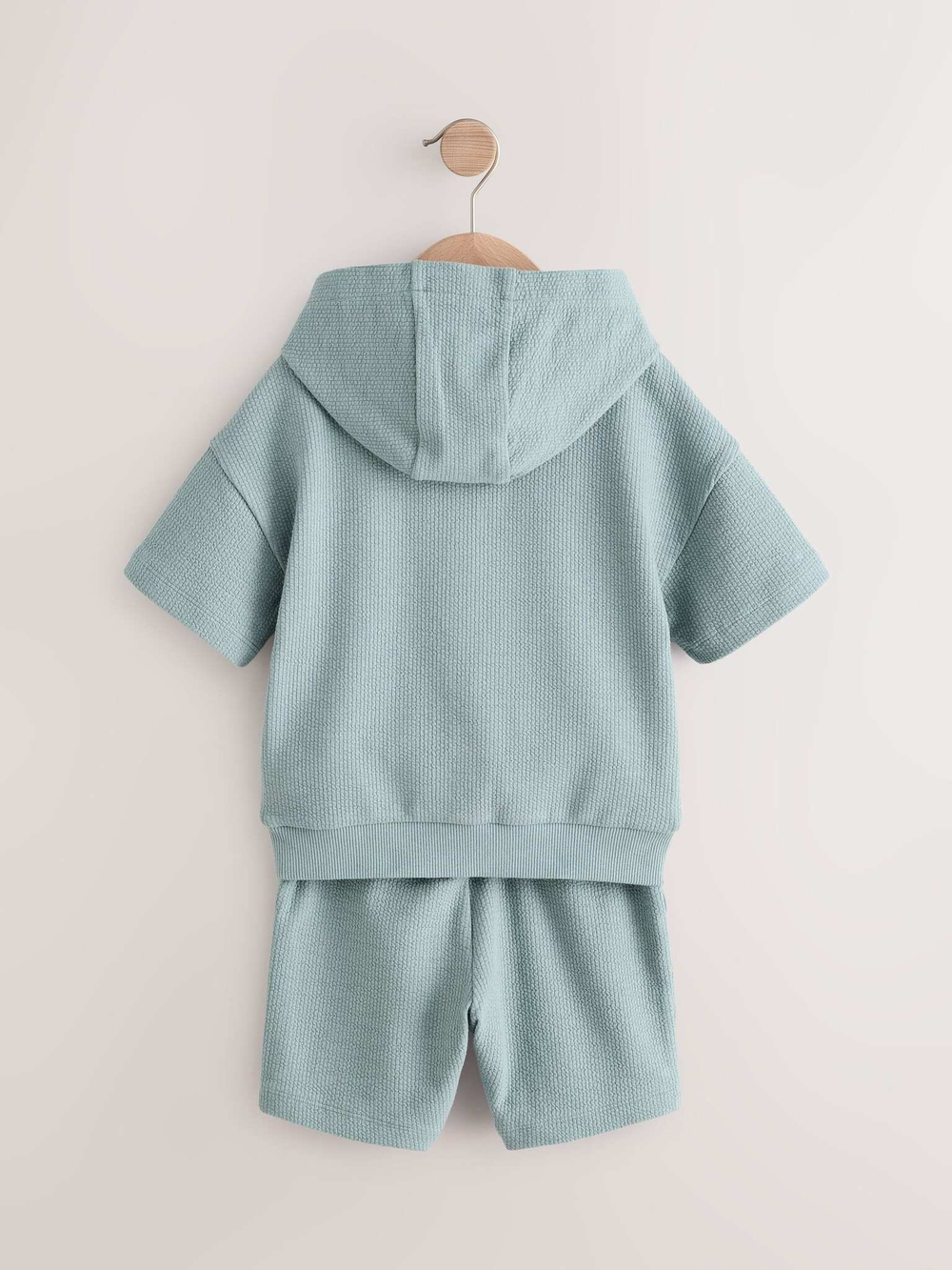 Толстовка с капюшоном и шорты в комплекте для мальчика Next E99-875, Голубой