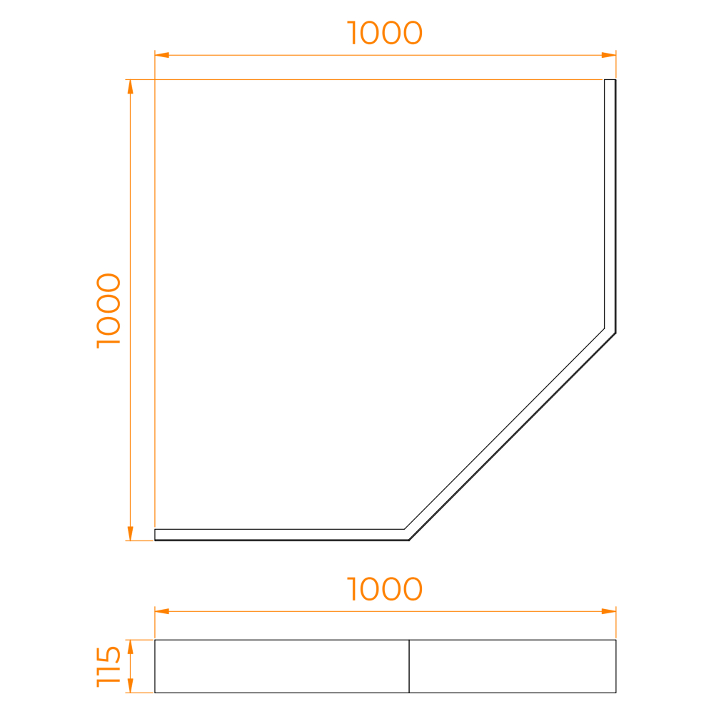 Экран для душевого поддона RGW LUX