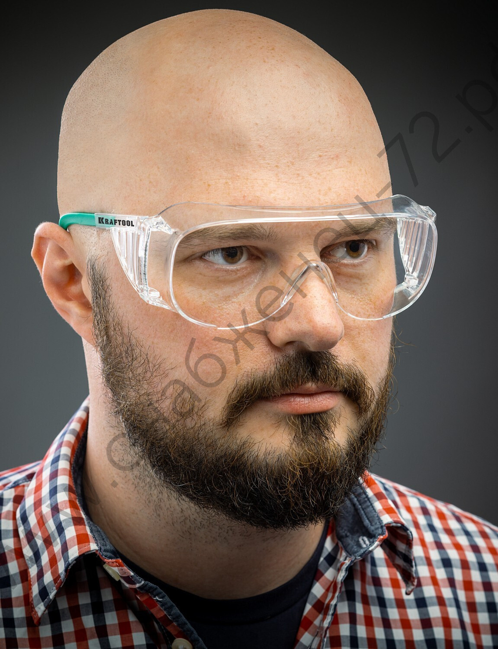 KRAFTOOL ULTRA прозрачные, линза увеличенного размера устойчивая к царапинам и запотеванию, открытого типа, защитные очки (110461)