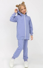 Костюм для девочек футер "Москва-2" р.140, Лавандовый (Ивашка)