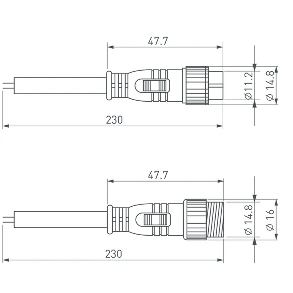 Коннектор питания ARL-LINE-2pin (24V) (Arlight, Закрытый) 026390